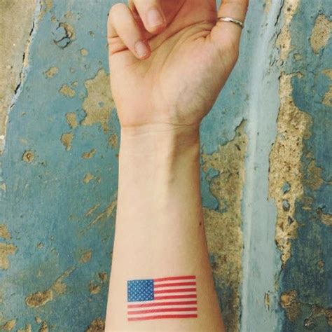 american flag tattoo small - Berna Walls