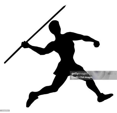 Silhouette Of Javelin Thrower High-Res Vector Graphic - Getty Images