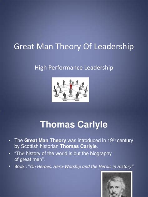 Great Man Theory of Leadership | PDF | Academic Discipline Interactions ...