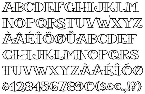 Traditional Tattoo Font Numbers | Paimo Tattoos