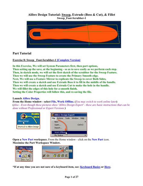 (PDF) Alibre Design Tutorial: Sweep, Extrude Boss, & Fillet - DOKUMEN.TIPS