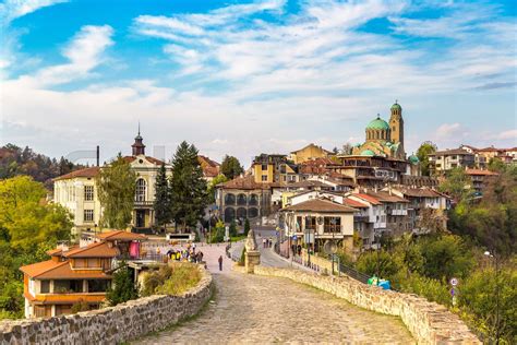 Tsarevets Fortress in Veliko Tarnovo | Stock image | Colourbox