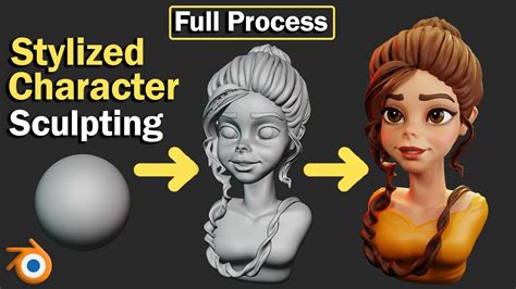 How To Sculpt A Stylized Character Head In Blender Full Process ...