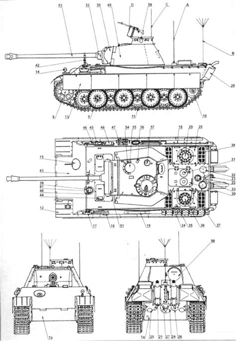 Panther Tank Paper Model and Templates