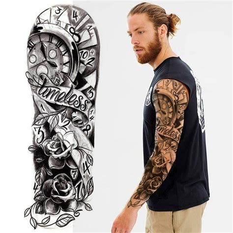 Buy Temporary Tattoo Sleeve Transfer - Full Arm Waterproof Fake Tattoo ...