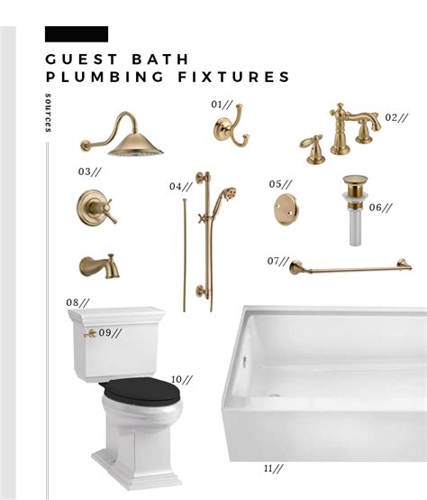 How to Choose Cohesive Bathroom Plumbing Fixtures - Room for Tuesday