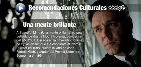 Recomendación cultural | Una mente brillante | Código F