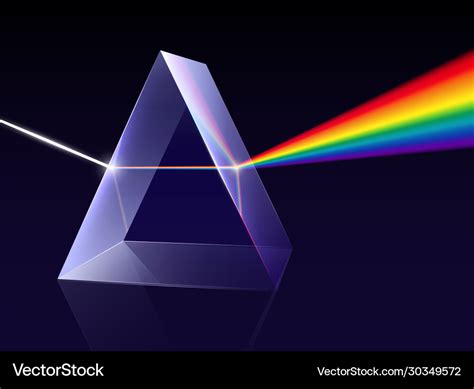 Prism light spectrum composition Royalty Free Vector Image