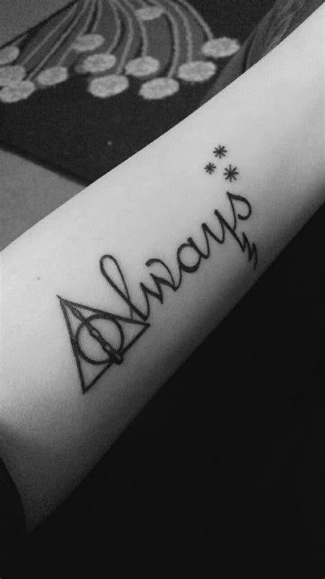 Always Tattoo #harrypotter | Tatuagens harry, Tatuagem de harry potter ...