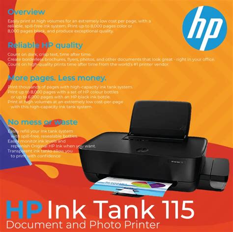 HP Ink Tank 115 Printer | Lazada PH