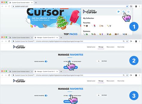 How to use Custom Cursor for browser extension - Custom Cursor