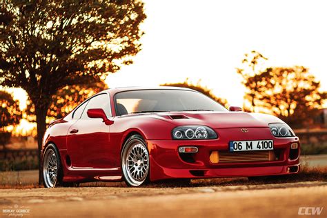 Renaissance Red Toyota Supra Turbo - CCW Classic Wheels - CCW Wheels