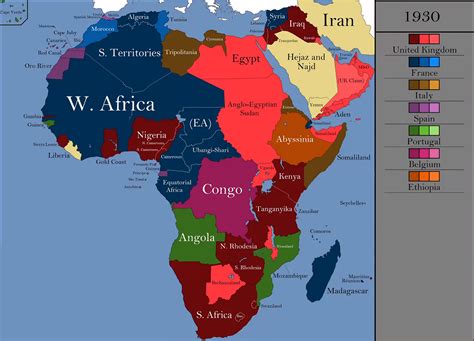 Middle East Map 1930 - Blank Map