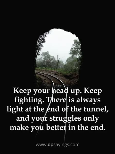 60 Light At The End Of The Tunnel Quotes - DP Sayings