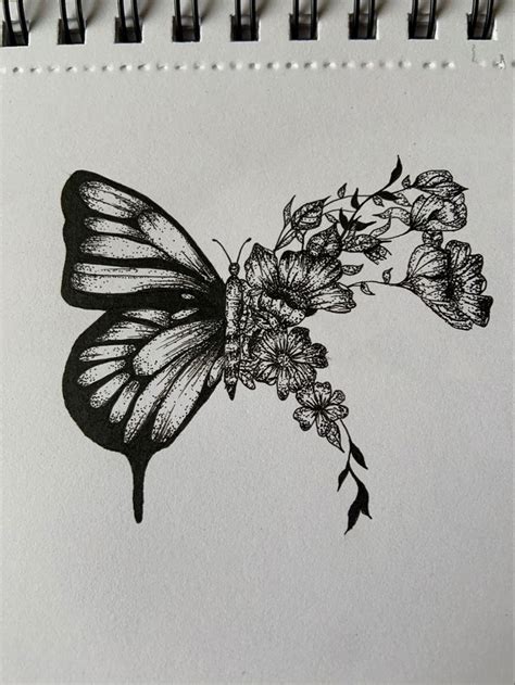 My drawing: The Butterfly effect | Butterfly art drawing, Fineliner art ...