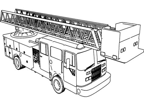 Coloriage Camion de Pompier - télécharger et imprimer gratuit sur ...