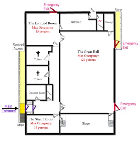 Floor Plan - Falkland Community Hall