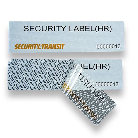 Security Label High Residue (500 labels per roll) – Security4Transit