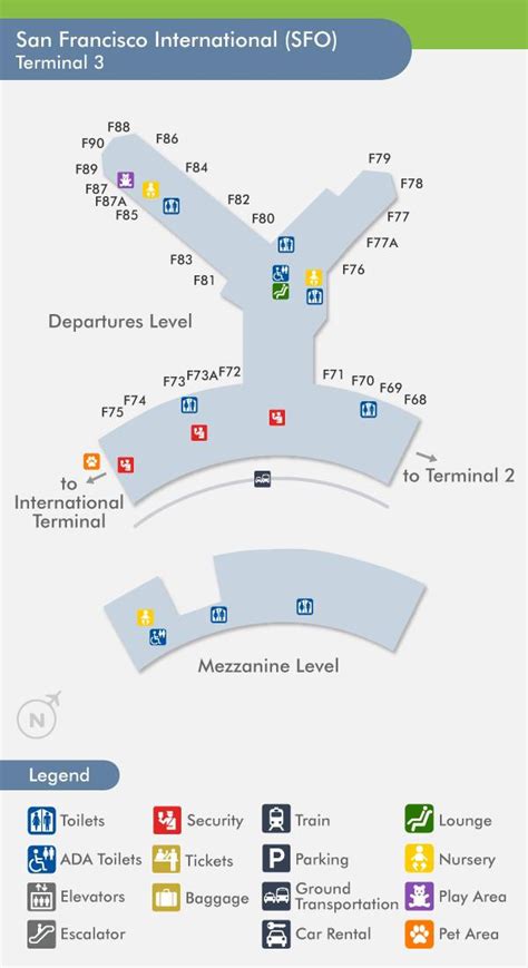 Sfo Map Terminal 3