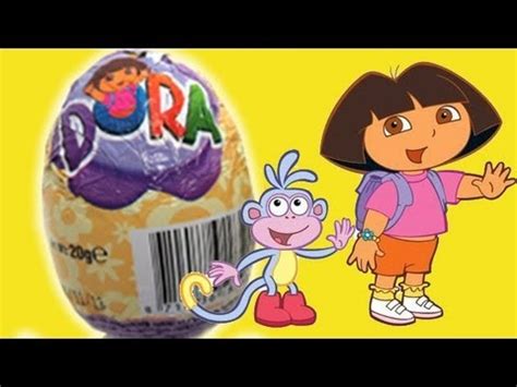 DibusYmas 2 DORA THE EXPLORER Surprise Eggs Unboxing gift Chocolate toy ...