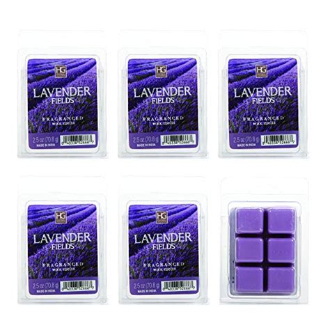 Hosley Lavender Fields Wax Cubes - Set of 6/2.5 oz Each. Hand Poured ...