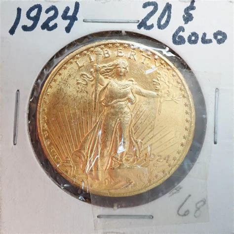 Sold Price: U.S. Saint Gaudens 1924 20-Dollar Gold Coin - October 2 ...