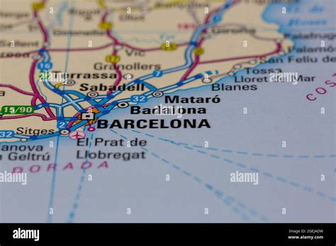 Badalona spain on a map hi-res stock photography and images - Alamy