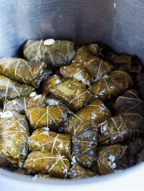 Greek Dolmades - Stuffed Vegan Grape Leaves — 100 Kitchen Stories