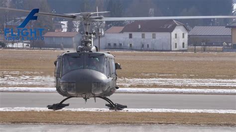 Helicopter Bell UH-1 Iroquois "Huey" Engine Start and Take Off with ...