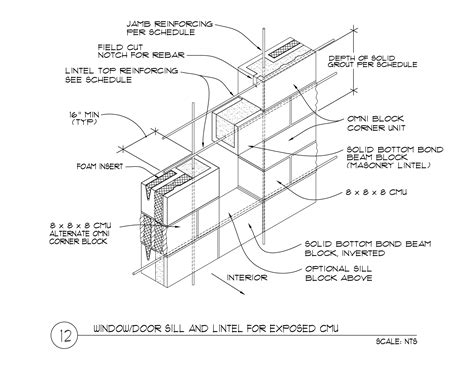 Window / Door Masonry Lintel 8 x 8 x 16 - Omniblock