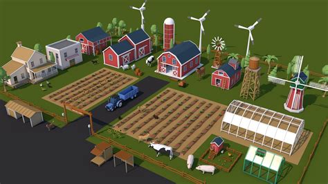 3D Farm House Animals Model - TurboSquid 1556567