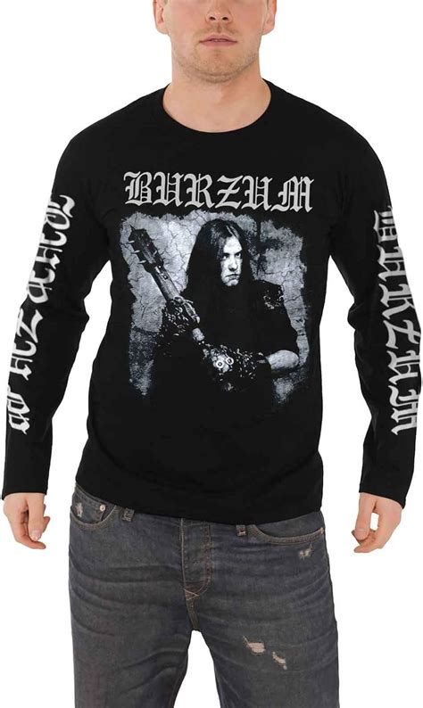 Amazon.com: Burzum T Shirt Anthology 2018 Band Logo Official Mens Black ...