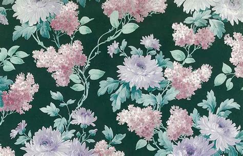 Green Floral Vintage Wallpaper Pink White Purple Lilacs WS5610 D/Rs