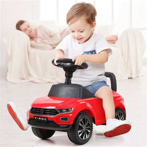 Topcobe Kids Ride On Push Car, Battery Powered Kids Electric Vehicles ...