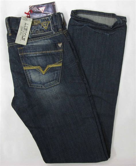 Guess Lincoln denim jeans, Men's Guess Lincoln slim fit, low rise ...