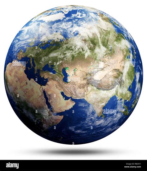 Planet Earth globe map - Asia Stock Photo - Alamy