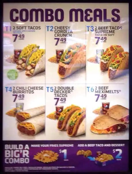 Taco Bell Menu, Menu for Taco Bell, Newton, Surrey - Urbanspoon/Zomato