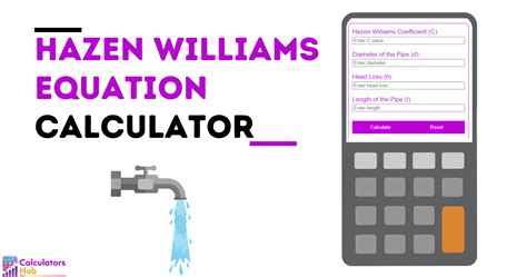 Hazen Williams Equation Calculator Online