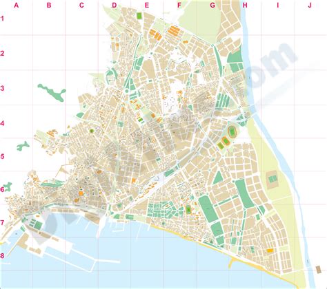 Almeria city map