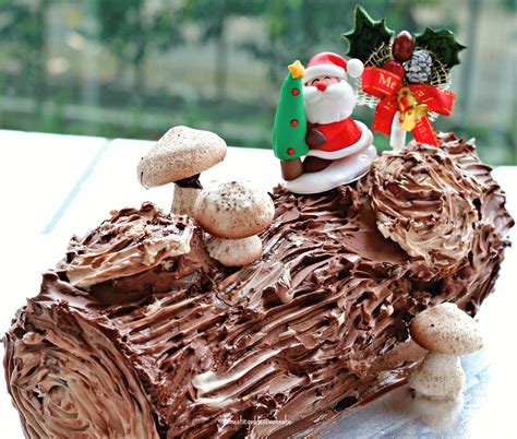 Hands-on Dark Chocolate Yule Log Cake Workshop | The Domestic Goddess ...