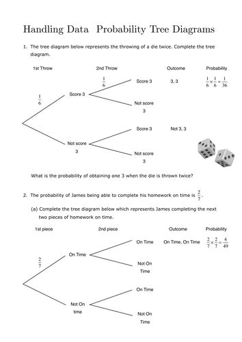 Probability Tree diagrams by sjcooper - Teaching Resources - Tes