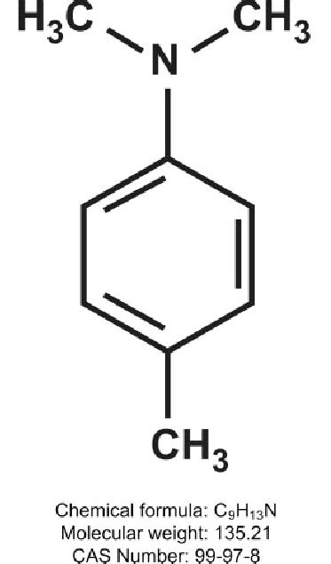 N, N-dimethyl-p-toluidine structure. | Download Scientific Diagram