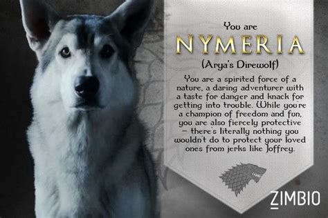 Which 'Game of Thrones' Direwolf Are You? | Game of thrones, Quiz, Namen