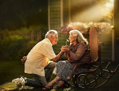 It's never too late to dream, old, couple, people, flower, man, woman ...