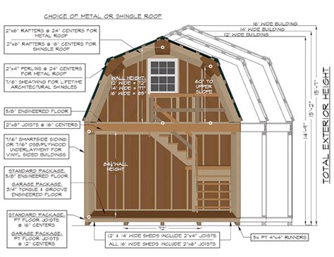 12x20 2 Story Shed Plans ~ Shed Plans By Size