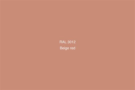 RAL 3012 Colour (Beige red) - RAL Red colours | RAL Colour Chart UK