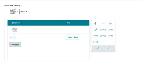 Solved Verify the identity. 1 sin 40 sin se sec 40 Statement | Chegg.com