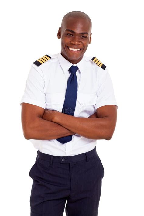 Handsome african pilot stock image. Image of pilot, black - 32894429