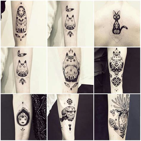 Studio Ghibli tattoos by Violette_Bleunoir Pretty Tattoos, Love Tattoos ...