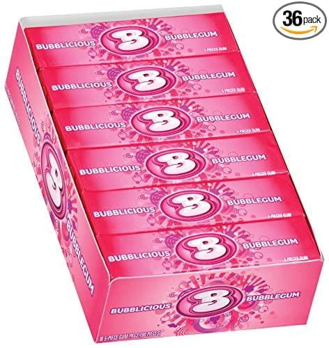 Bubblicious Original Bubble Gum 18 packs (5ct per pack) - Walmart.com ...